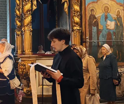 Литургия в день Преображения Господня